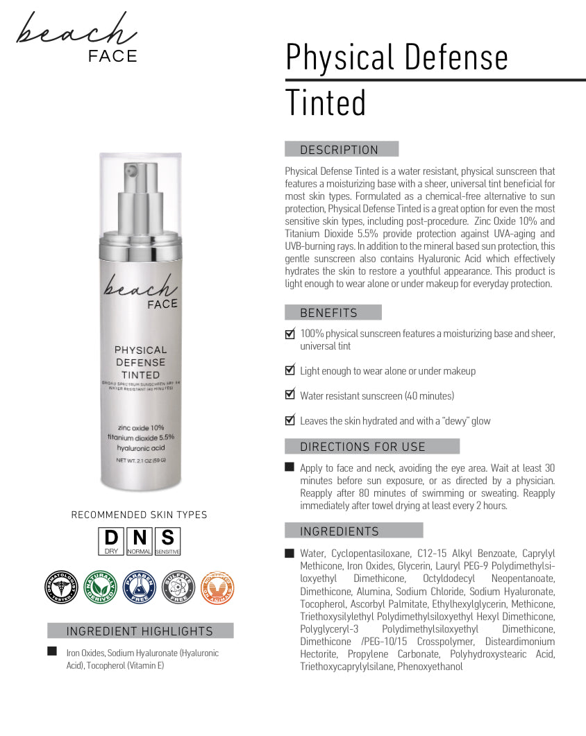 BeachFACE Physical Defense SPF 44