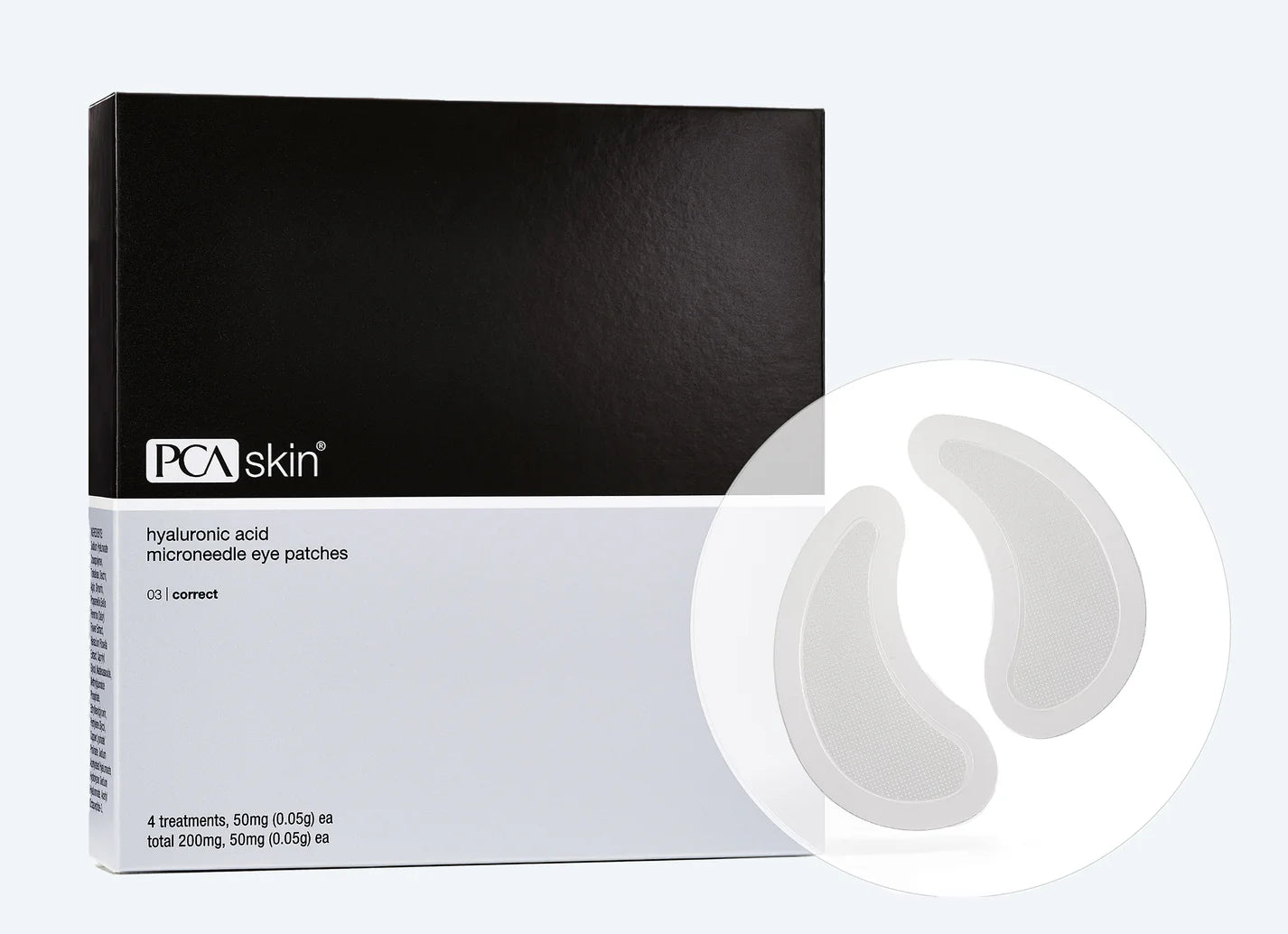 PCASkin Hyaluronic Acid Microneedle Eye Patches 4/Pk
