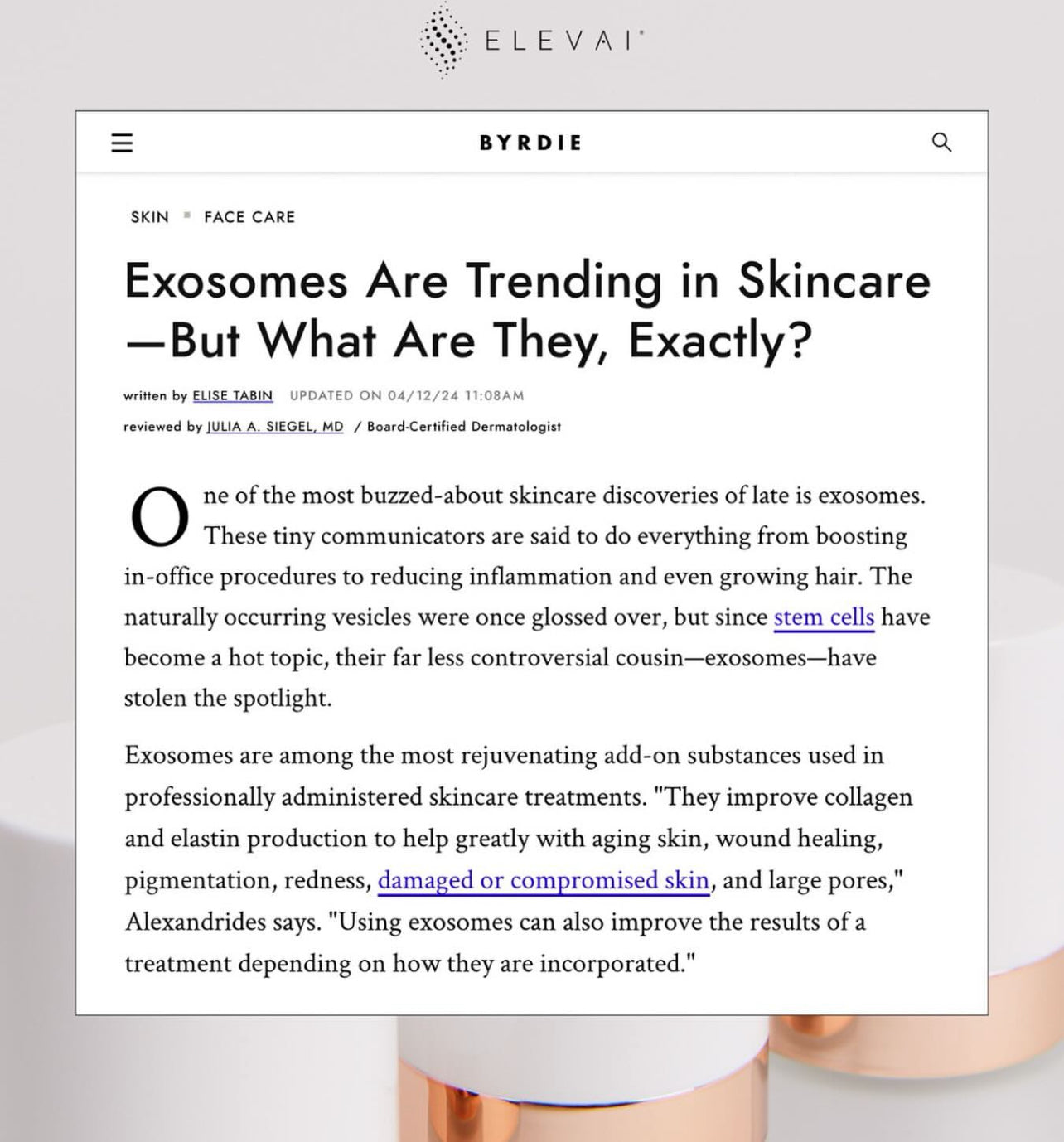 ELEVAI Enfinity Daily Exosome Serum