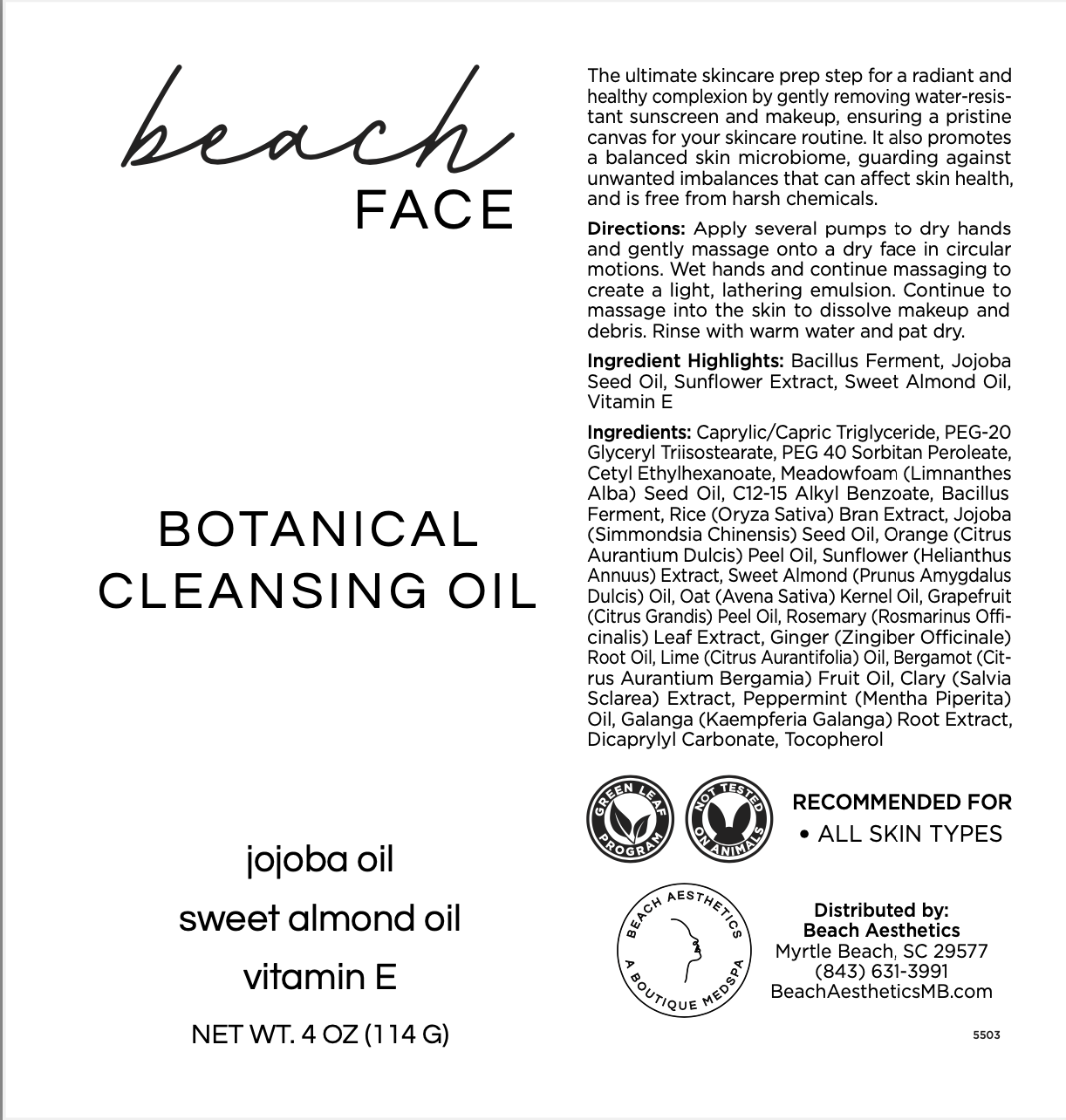 Botanical Cleansing Oil